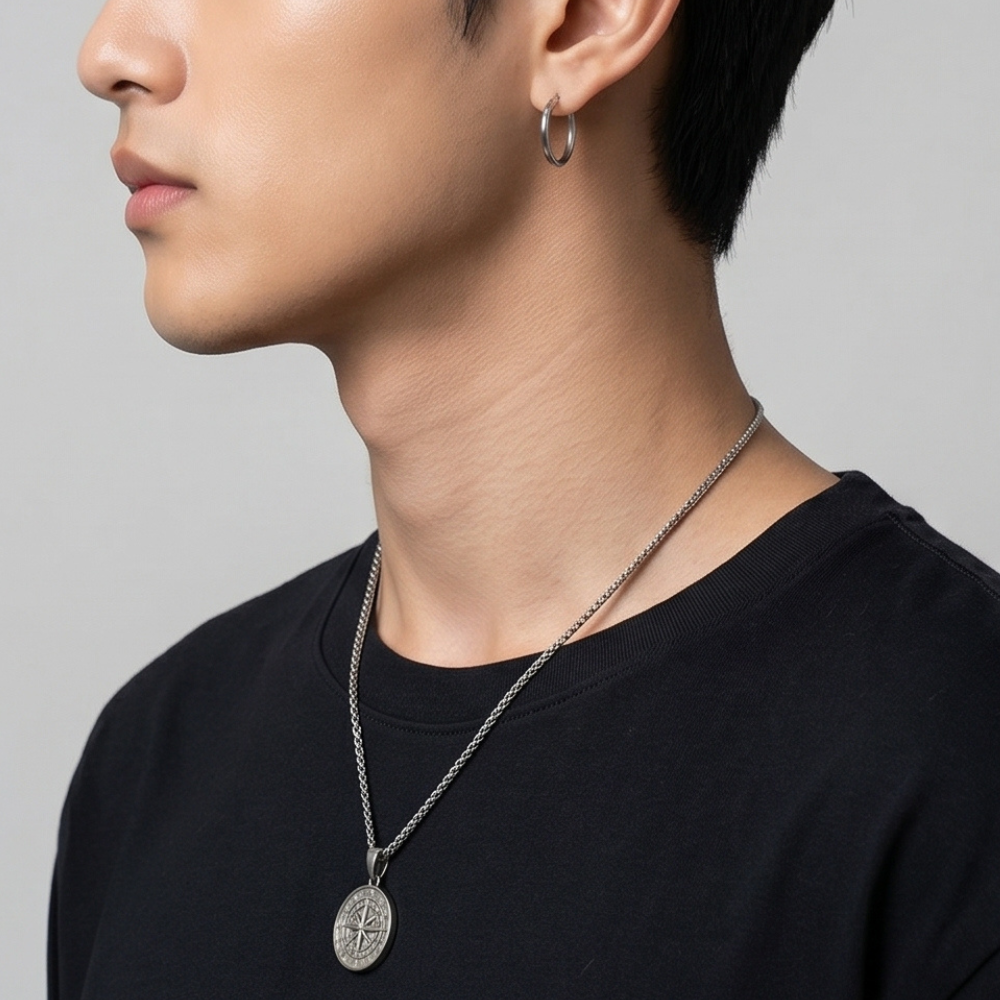 Compass Pendant (Silver) - Image 2