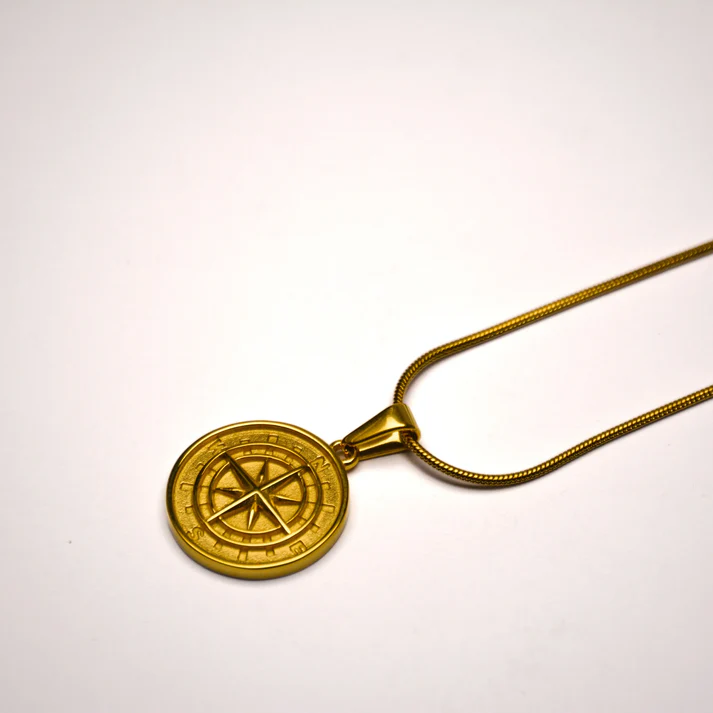 Compass Pendant - Gold - Image 1