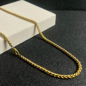 Venetian Round Box Chain - Gold