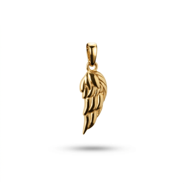 Feather Pendant - Gold