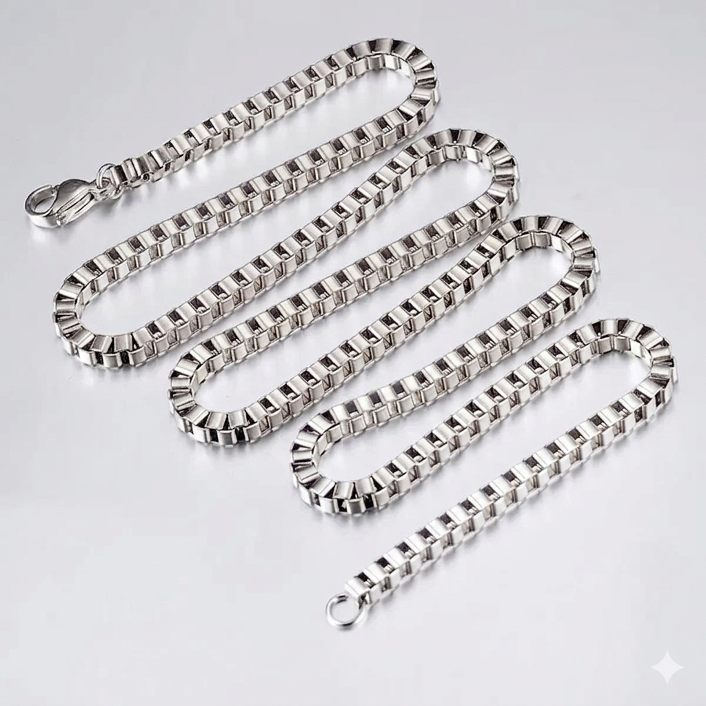 Box Chain - Silver - Image 1