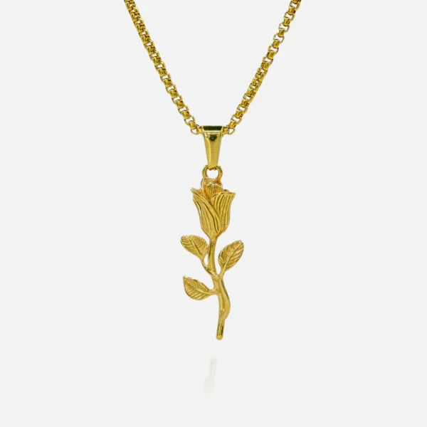 Rose Pendant - Gold