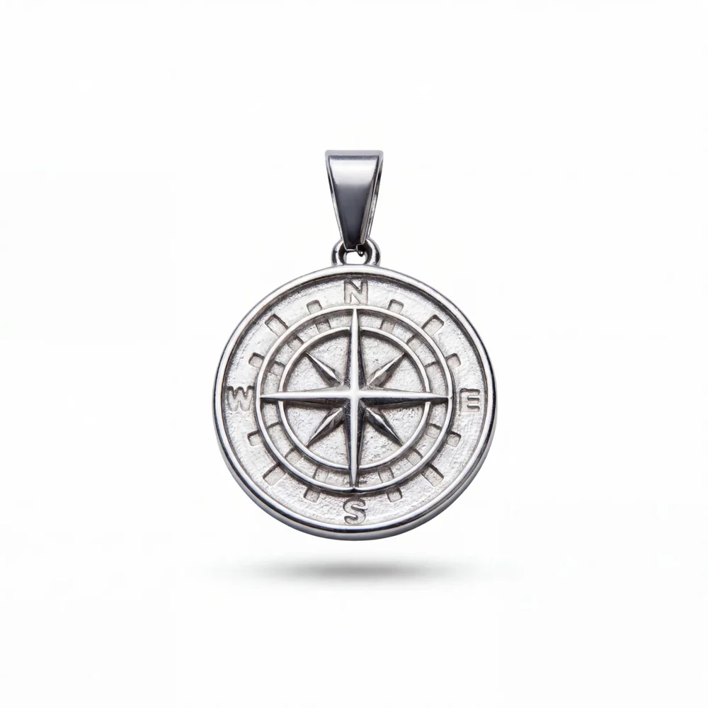 Compass Pendant (Silver) - Image 1