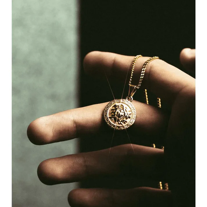 Medusa Pendant - Gold - Image 4