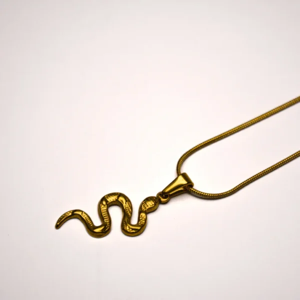 Serpent Pendant - Gold