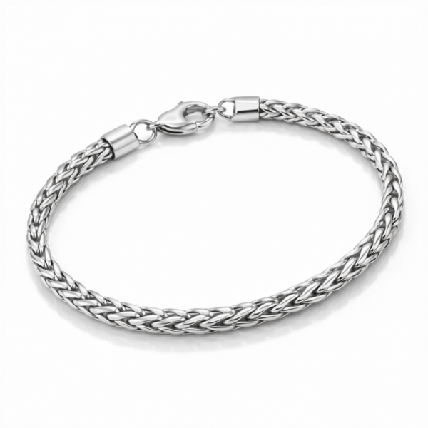 Wheat Link Bracelet - Silver