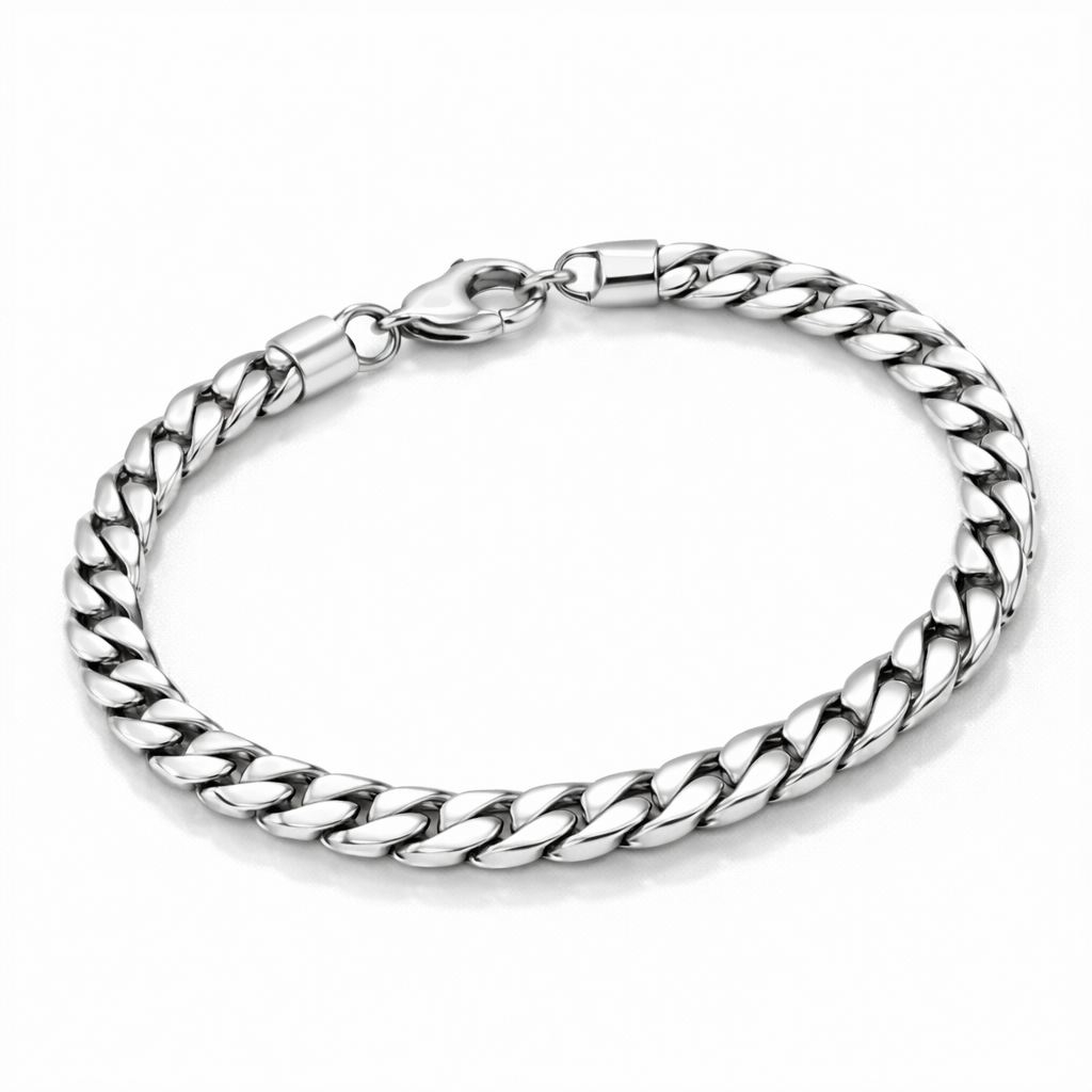Cuban Bracelet - Silver - Image 1