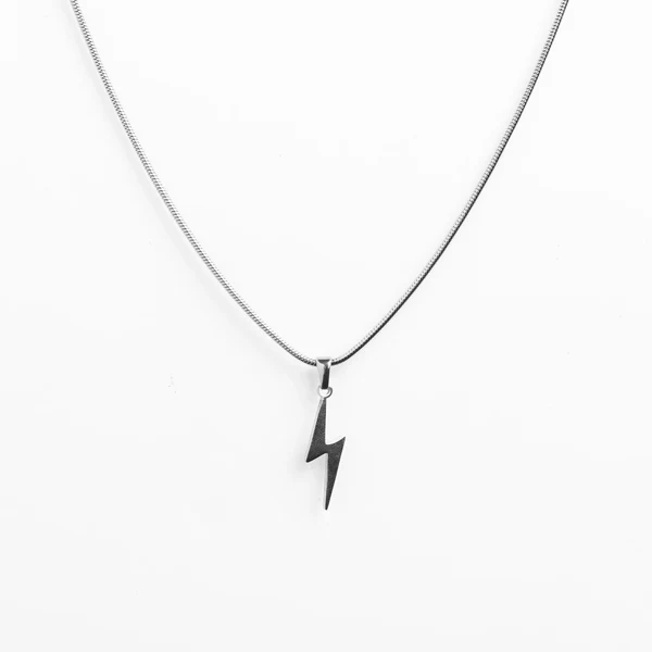 Lightning Pendant - Silver