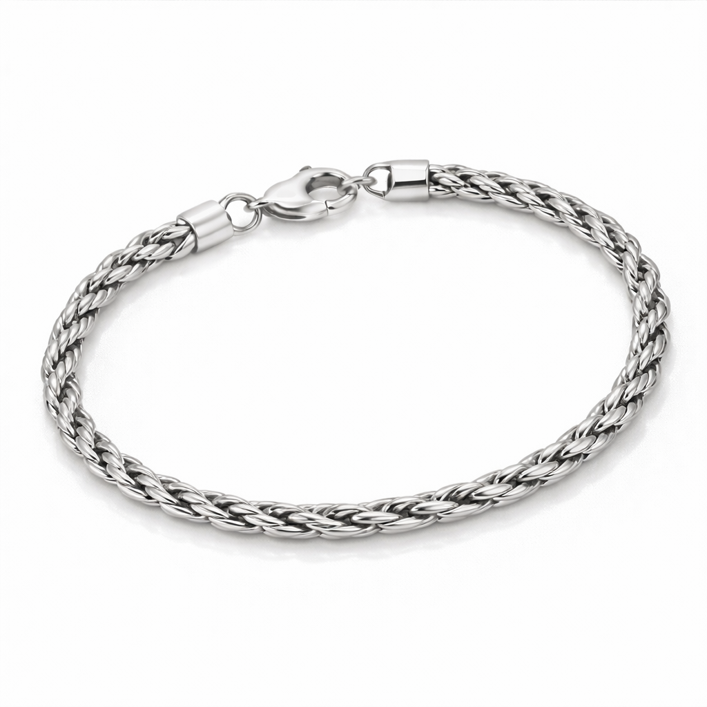 Rope Chain Bracelet - Silver - Image 1