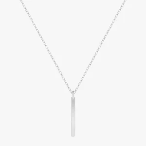 Vertical Bar Pendant - Silver